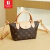 Bolso de mano para mujer Bani Meizi Fashion, diseño clásico de flores antiguas, bolso bandolera, bolso ligero de lujo a la moda con forma de dumpling.