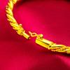 Pulsera retorcida de hebilla de 4 mm para mujer joyería transfronteriza joyería al por mayor pulsera retorcida apertura para mujer
