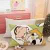 Funda de almohada de terciopelo ártico linda de invierno de Crayon Shin-Chan para niños, forrada de forro polar, 30x50 cm, funda individual para almohada, dormitorio de estudiante