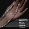 Colar de Pérolas Brancas Australianas Luz Branca Fresca Seda de Vênus Corrente para Clavícula Feminina de Alto Padrão Luxo Leve Corrente de Colar com Contas Design Francês