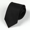 Corbata para Hombre Formal de Negocios Negra Atada a Mano Lisa para Traje Novio Padrino Boda Cremallera Roja