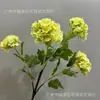 Simulación de rama alta 4 cabezas tacto pegamento color otoño hortensia ziyang decoración de sala de estar floral romántico boda color primavera con hojas