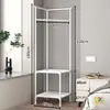 Perchero de Esquina, Perchero para Ropa, Perchero Triangular, Estante de Almacenamiento para Dormitorio, Perchero de Pie para Ropa, Montado en la Pared