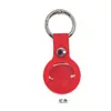 Adecuado para Estuche Protector de Rastreo Apple Airtag, Estuche de Llavero de Silicona Transparente Pu Silicona Localizador Anti-Pérdida Apple