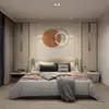 Papel tapiz de pared de fondo para TV en sala de estar de lujo ligero, Tela de pared de dormitorio con rejilla tridimensional simple, Tela de pared elegante para sofá de sala de estar