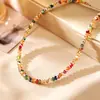 Collar Dopamina de Piedra Natural de Cristal de Colores, Fresco y Dulce, De Alta Gama, Pulsera de Moda y Exquisita, Joyería de Mano Estilo Princesa