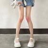 Medias con Gradiente de Rubor Blanco Seda Sexy Lindas Creativas Deseo Puro Chica Suave Chica Travesti Jk Calcetines Base Populares Piernas Hermosas
