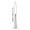 Vajilla de acero inoxidable 304 engrosada, cuchillo, tenedor y cuchara, serie elegante, juego de vajilla de estilo occidental con mango grueso.