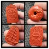 Colgante de jade colgante de cinabrio Mazu colgante de arena roja año tras año vela suave colgante de collar marca de jade colgante de jade