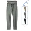 2026 Nuevos Pantalones de Seda de Hielo de Verano para Hombre, Pantalones Largos, Frescos y Transpirables, Pantalones de Aire Acondicionado Refrigerantes, Pantalones Deportivos Casuales de Secado Rápido para Hombre