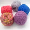 Hilo de terciopelo de ardilla, grosor medio, línea de bufandas, terciopelo brillante, línea de terciopelo, gorro de ganchillo hecho a mano, grupo de lana de gran peso, línea para bebés