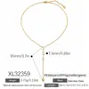 Collar Transfronterizo Yuhui de Acero de Titanio, Cadena en Forma de Y con Colgante de Gota de Agua Incrustada con Circonita, Sensación de Lujo Ligero y Gama Alta, Collar de Acero Inoxidable Chapado en Oro