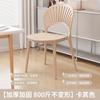 Cadeira de Jantar Escandinava Cadeira de Plástico Doméstica Banqueta Minimalista Moderna com Encosto Cadeira de Mesa para Escritório Externo Negociação Casual