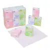 Pacote Pequeno de Lenços de Papel, 3 Camadas, 8 Unidades, 9 Pacotes, Lenços de Bolso Portáteis para Estudantes, Pacotes Pequenos Mini, Papel de Lenço
