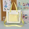 Bolso de Mano Versátil de Gran Capacidad Estilo Japonés Bolso de Hombro Chica Suave Estudiante Tutoría Bolso Cruzado Bolso Tote para Clase y Viajes