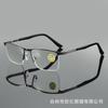 Nuevas Gafas de Lectura para Hombre de Media Montura con Cable Colgante y Patillas de Resorte HD Anti Luz Azul Transfronterizas Simples de Negocios de Alto Nivel