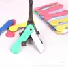 Tablero de Papelería para Estudiantes Cuchillo de Mango de Plástico Montado en Tablero Mini Portátil Plegable Cuchillo de Utilidad Cuchillo para Lápices 12 Piezas/Papelería al por Mayor