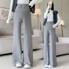 Pantalones de Cachemira Sintética para Mujeres Embarazadas Otoño e Invierno 2024 Pantalones de Pierna Ancha Otoño Pantalones Rectos Otoño para Mujeres Embarazadas