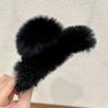 Coreia do Sul menina outono e inverno de pelúcia Super fada Rex coelho fur hairpin scratching clipe de volta cabeça coçando tubarão clipe hairpin acessórios para o cabelo