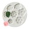 Flores, Margaridas, Girassóis, Folhas, Rosas Molde de Silicone Fondant Bolo Bolo de Chocolate Molde