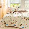 Colcha de Algodón Puro Fresca y Sencilla Clase A para Uso en el Hogar, Sábana, Sábana Kang, Juego de Funda para Cama Individual/Doble Amigable con la Piel para Dormitorio de Estudiantes