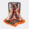 Bufanda de Seda Transfronteriza Europea y Americana de Amazon, Bufanda Cuadrada de 90, Moda de Alta Gama, Pañuelo Versátil para la Cabeza para Mujeres, Venta al por Mayor