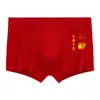 Cuecas Boxer Masculinas para Homens no Ano do Signo Deles, Tamanho Grande Soltas Esportivas Sem Costura Antibacterianas Boxer Juvenil, Respirável