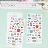 Mini Pegatinas de Material para Manualidades Originales Película de Punto de Destello Escarchada Guka Gatitos y Cachorros de Dibujos Animados Colección Estilo Coreano