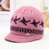 Gorro de Invierno para Mujeres de Mediana Edad y Mayores Abuela Mamá Persona Mayor Gorro Cálido Más Terciopelo Protección contra el Frío Lana Gorro de Punto para Señora Mayor