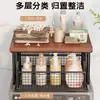 Estante de almacenamiento de cajones montado en la parte superior, organizador universal de varios niveles para lavadoras y refrigeradores, una solución de almacenamiento pequeña y práctica para escritorios