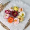 No. 7 Cabezas de Flor de Peonía para Arreglos Florales, Accesorios para el Cabello Hanfu, Decoraciones para Cajas de Regalo Hechas a Mano DIY, Flores Artificiales, Rosas