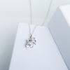 Collar de ratón de plata esterlina s925 para mujer, circonita de diamante completo, animal año rata, collar coreano lindo de ratón del Zodíaco, regalo