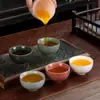 Juego de Té Kung Fu de Cinco Elementos de Cerámica Ge, Taza Individual, Taza de Maestro, Taza Personal Grande de Cerámica para Degustación, Caja de Regalo, Regalo al por Mayor