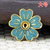 60704 Nuevos Materiales para Accesorios de Cabello Flor Pequeña Hechos a Mano en Cobre Estilo Chino DIY, Flor Pequeña Loto Estilo Antiguo Accesorios Hanfu