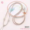 Corda de Pendurar Jade Moda DIY Trançada Fivela de Segurança Buda de Jade Pingente de Paz Corda para Colar Venda por Atacado Corda Simples com Pingente Dourado