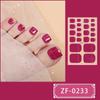 Película de Esmalte de Uñas Color Sólido Línea Polvo de Cebolla Zhengxiang Pegatina para Uñas de los Pies Pegatina para Uñas de los Pies Celebridad de Internet Explosiva Estilo Simple Pegatina Completa para Uñas de los Pies