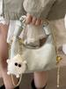 2025 Nova Bolsa de Mão Plissada Estilo Coreano Casual de Alta Qualidade Formato de Dumpling Versátil para o Dia a Dia Bolsa Transversal com Corrente de Luxo Leve para Mulheres