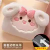 Bolsa de Água Quente à Prova de Explosão Recarregável para Meninas, Aquecedor de Mãos Elétrico de Pelúcia e Fofo, Compressa Quente para Aquecer o Estômago e a Cintura, Aquecer Bebê