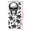 Adesivo decorativo de terror com caveira e morcego para Halloween AFH1258 Adesivo de parede decorativo de aranha personalizado com borda cruzada para feriados