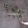 Vermelho vinho popular material de flor de simulação Eucalipto Hortênsia palma vermelha rosa vermelha com salão de casamento estrada atacado