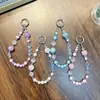 Llavero de Estrella de Cinco Puntas con Cuentas Cadena Colgante Bolso Colgante Llavero de Coche Acrílico Regalo Pequeños Artículos de Yiwu