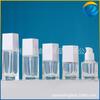 Frasco quadrado para loção 30ml com tampa imitando madeira, frasco para base, frasco cosmético portátil, frasco para loção, frasco vazio