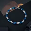 Pulsera de acero de titanio transfronteriza, no se decolora, estilo cubano para hombre, moda de nicho, accesorio versátil, diseño simple y elegante para mujer