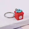 Novo Chaveiro de Borracha Macia em PVC Pingente Chaveiro de Natal Boneco Tridimensional Velho Boneco de Neve Rena atacado