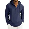Sudadera casual para hombre de otoño e invierno, con cremallera a la mitad, cuello alto, forro polar, de carga catiónica, estilo europeo y americano, para uso transfronterizo