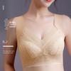 Reunião Transfronteiriça Lingerie de Renda com Costas Lindas Feminina Sem Aro de Aço Bojo Fixo Fechamento Tipo Colete Sem Marcas Tamanho Plus