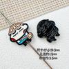 Estilo lindo caricatura divertido graffiti crayón pequeño nuevo pintura aleación hecho a mano diy con cuentas cadena para teléfono móvil accesorios