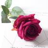 Simulación Rosa Sencilla Grande de Lana Rosa para el Hogar Boda Decoración Día de San Valentín Flor Falsa Rosa Roja Artificial Lote