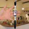 Adecuado para correa de reloj Huawei 11pro con estampado de cachorro, correa de reloj niche 8/9/10nfc, pulsera bonita y moderna para mujer