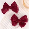Europeo y Americano Color Puro Nuevo Brillo Traje Lazo Jk Niños Pasador de Pelo Lolita Estilo Preppy Niña Accesorios para el Cabello 4708